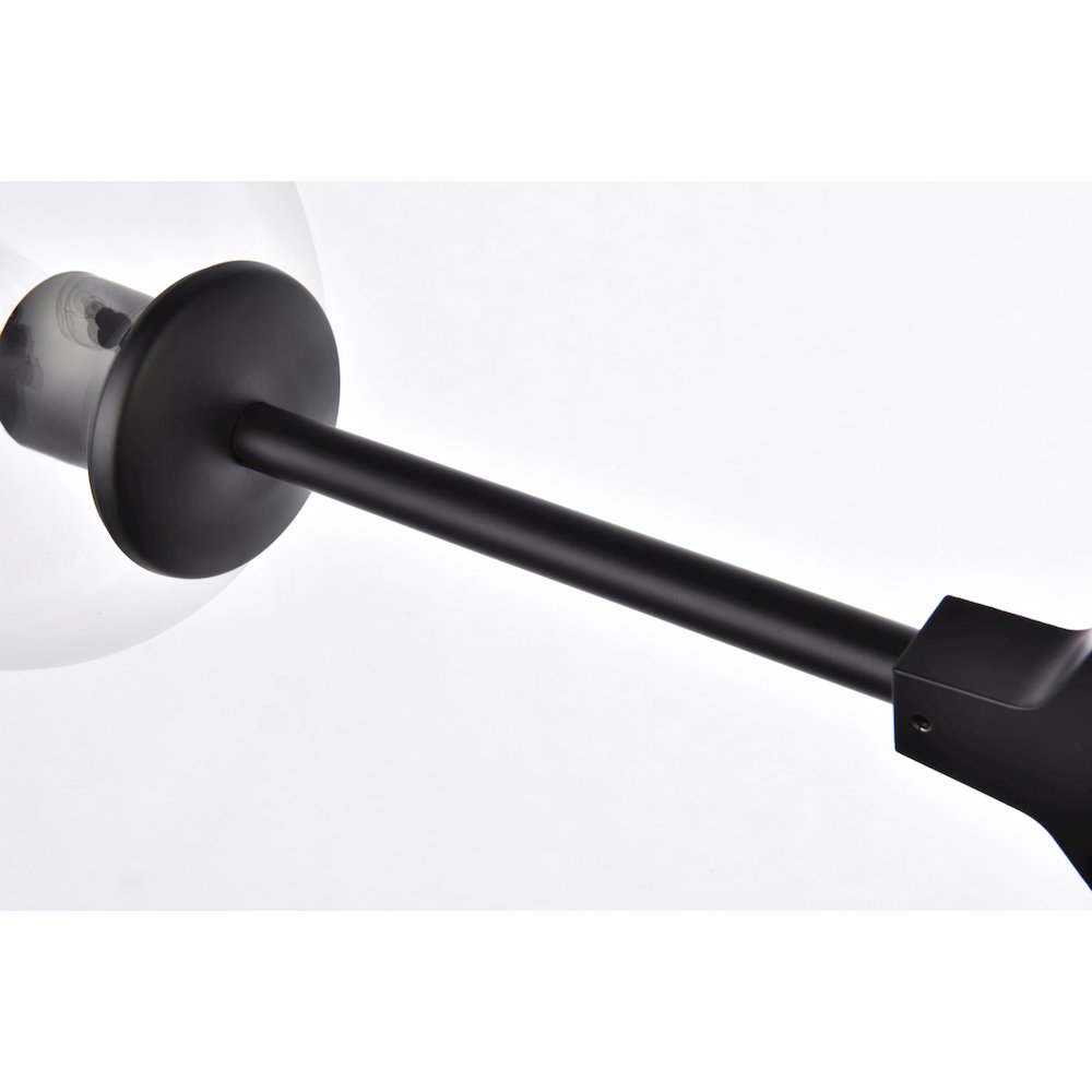 Cavoli 2 Lights Black Wall Sconce. Picture 6