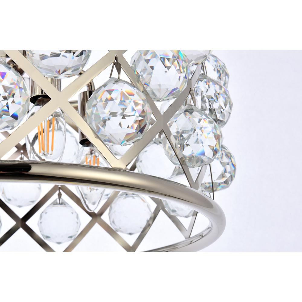 Madison 4 light polished Nickel Pendant Clear Royal Cut Crystal. Picture 3