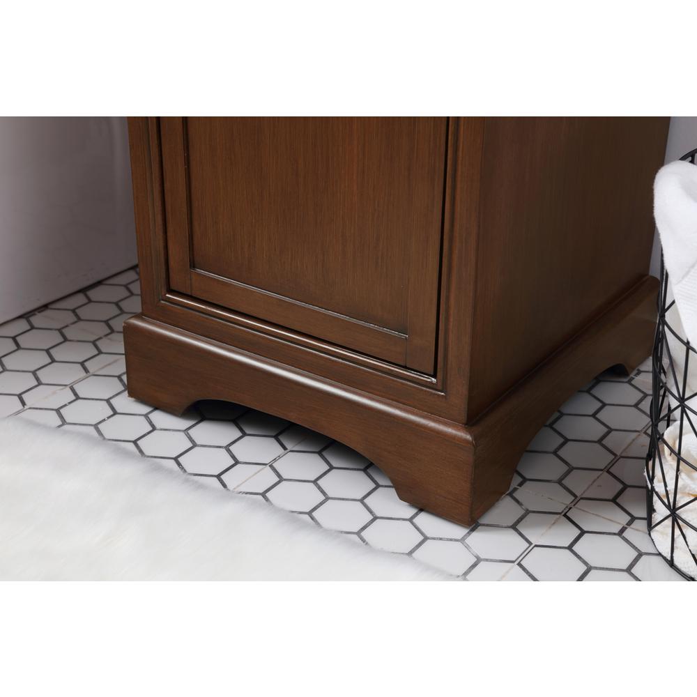 19 in. Single Bathroom Vanity set in teak. Picture 5