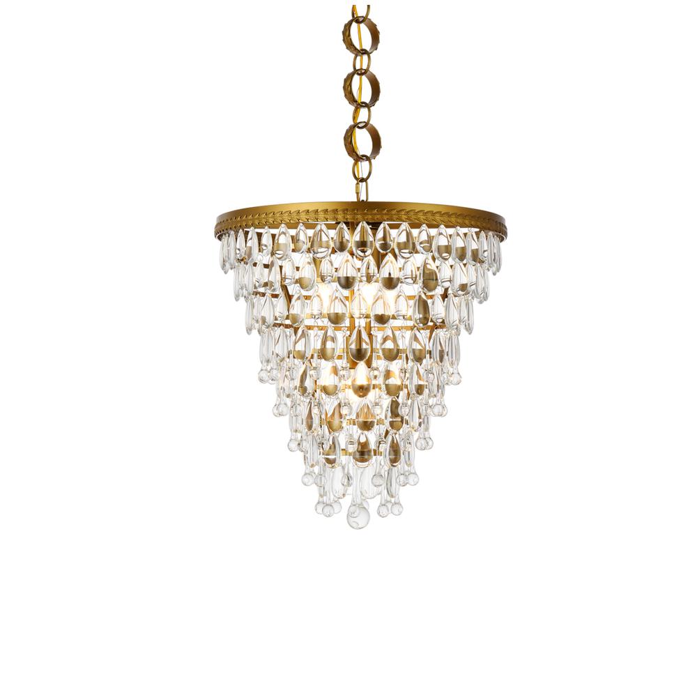 Nordic 5 lights brass pendant. Picture 2