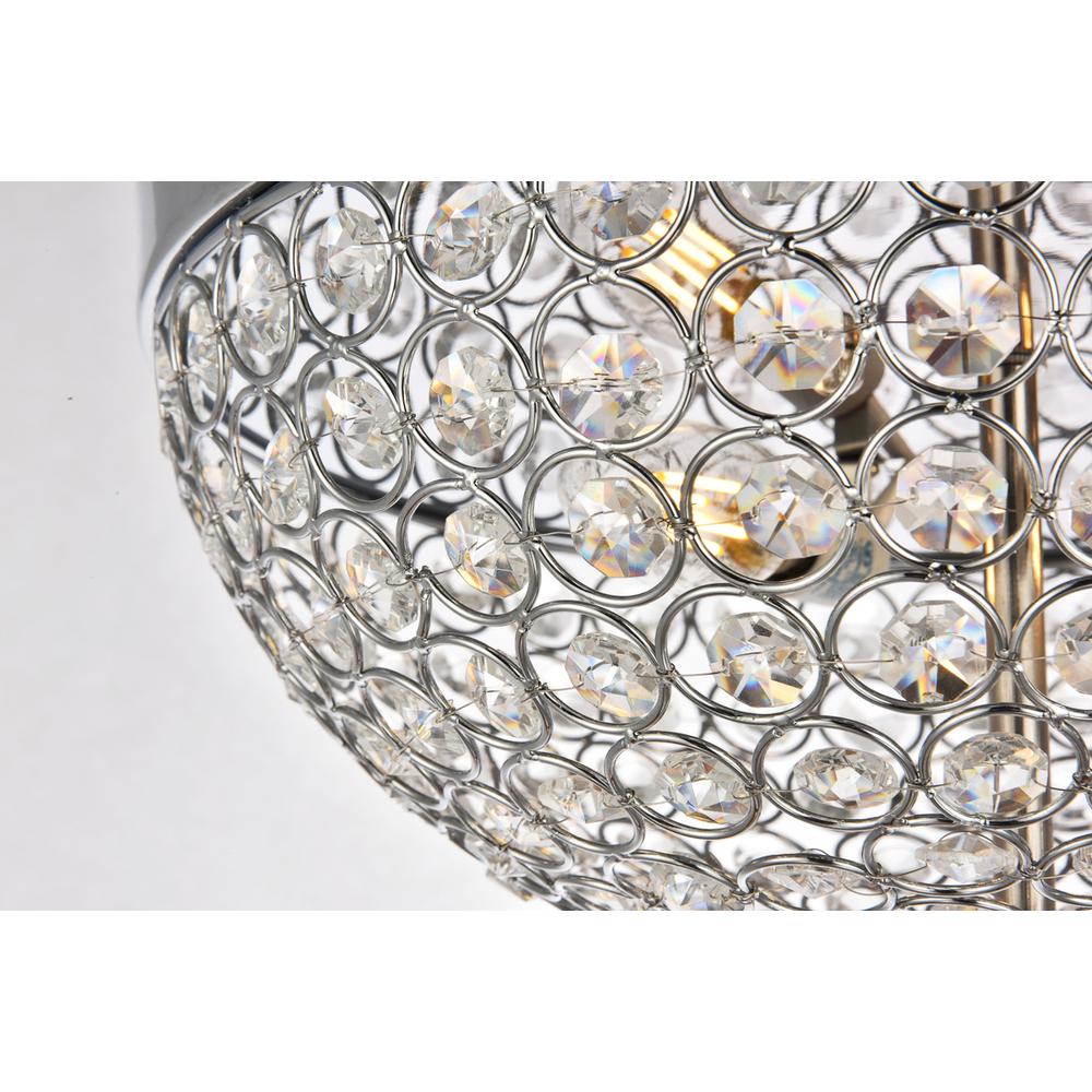 Taye Collection Flushmount D13.5 H6.3 Lt:3 Chrome Finish. Picture 4