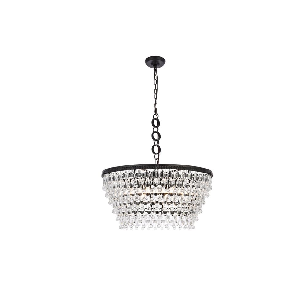Nordic 6 lights black chandelier. Picture 1