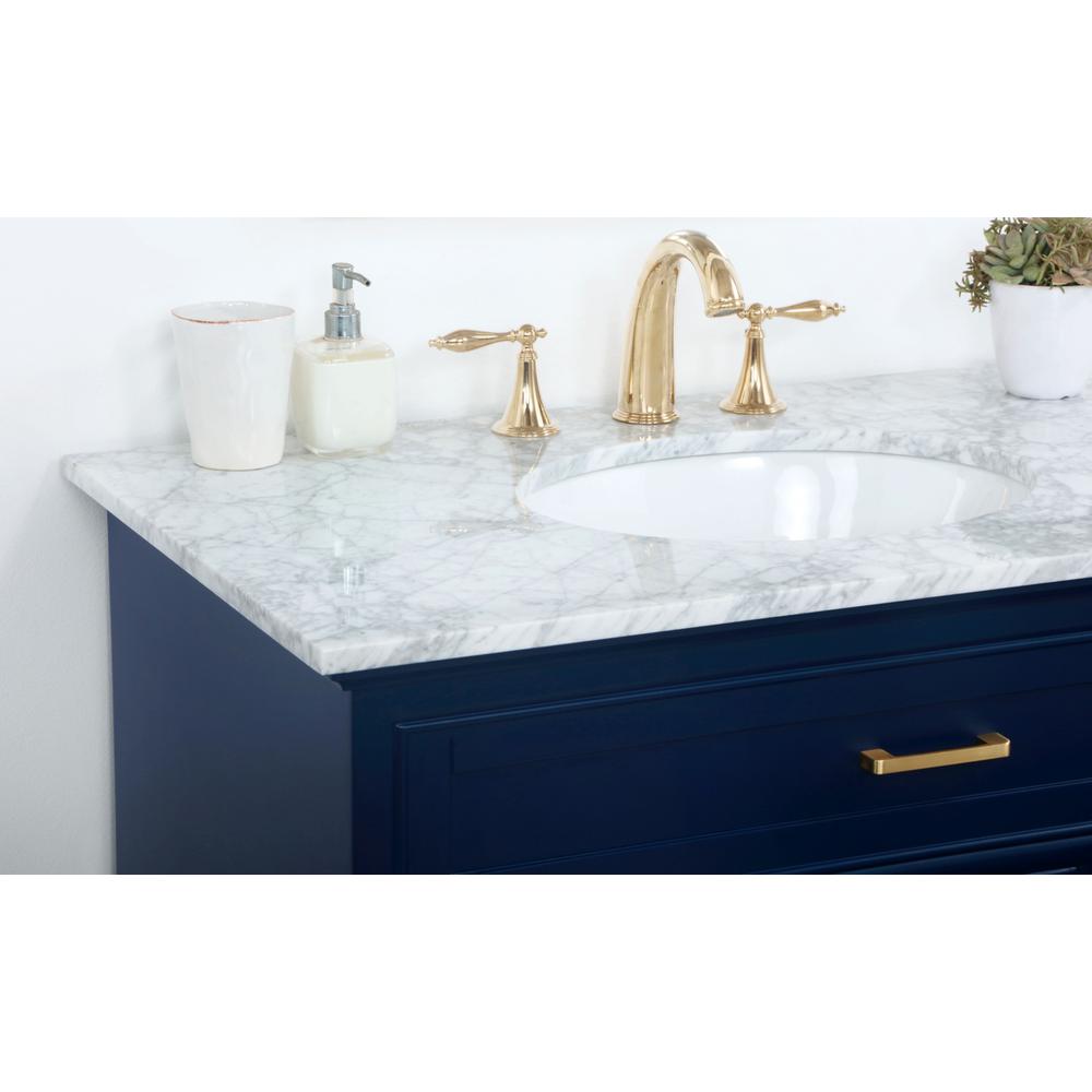 36 inch Single bathroom vanity in Blue. Picture 5