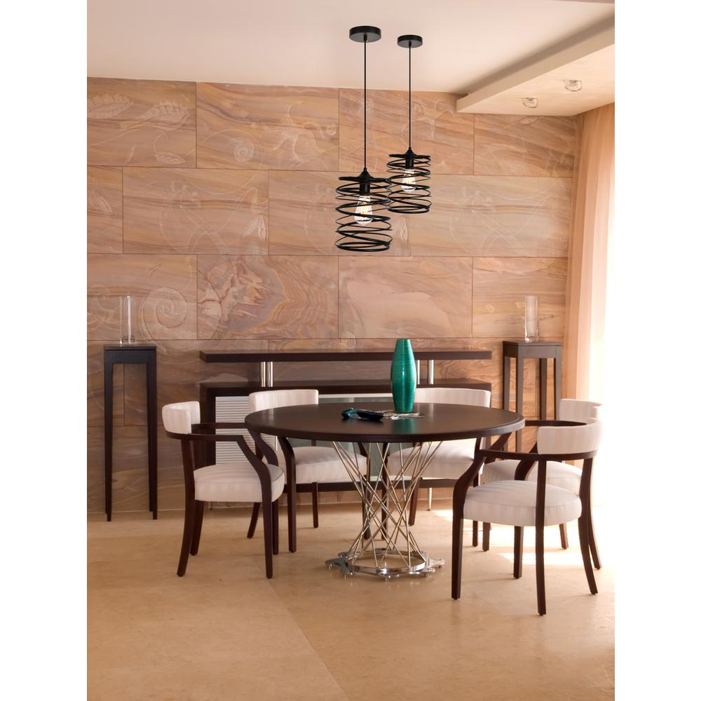 Hopper Collection Pendant D7.9 H11.8 Lt:1 Black Finish. Picture 6