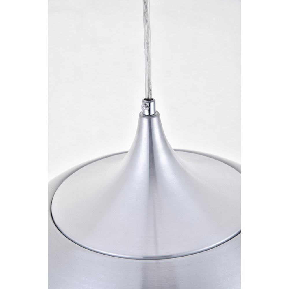 Nora 1 Light Burnished Nickel Pendant. Picture 3