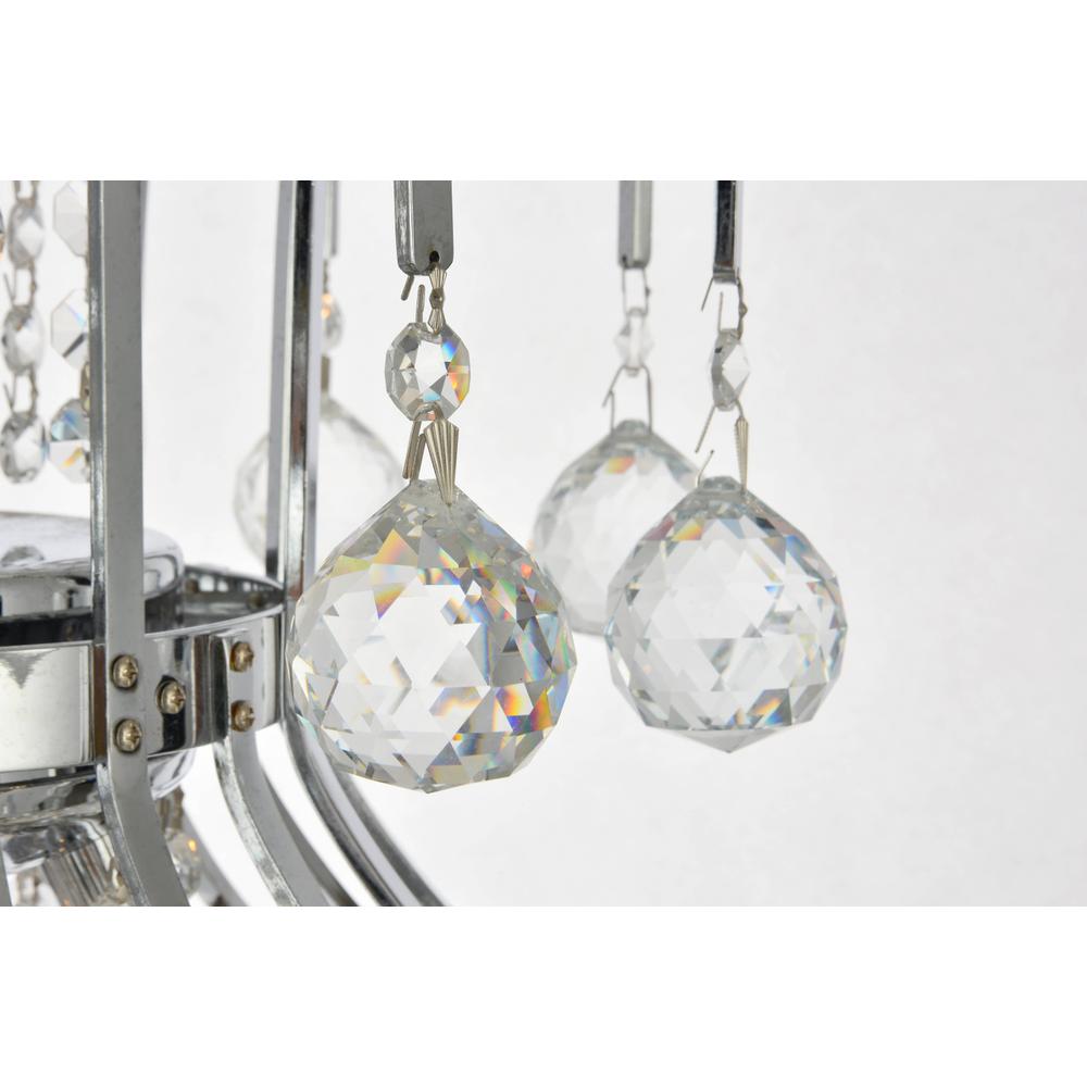 Toureg 10 light Chrome Pendant Clear Royal Cut Crystal. Picture 3