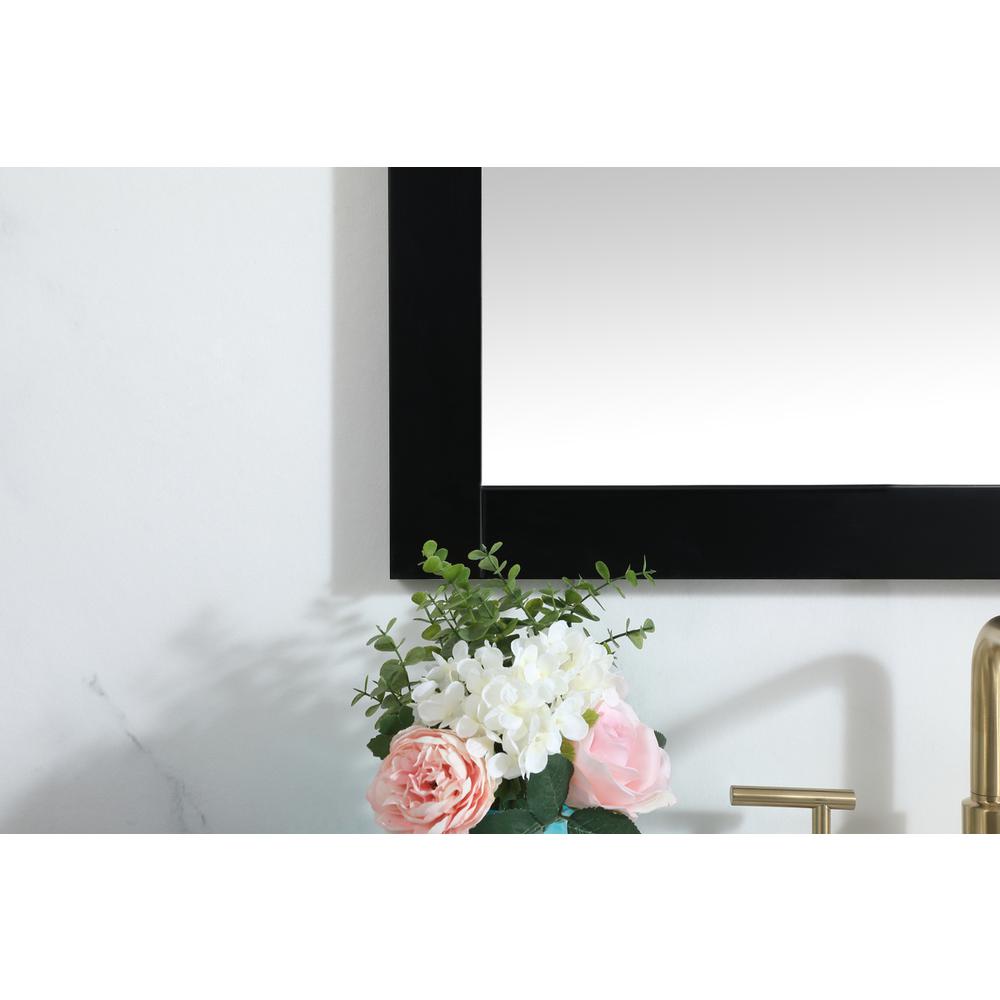 Aqua vanity mirror 30x36 inch in black. Picture 3