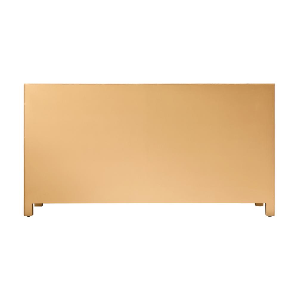 Cabinet 6 drawers 60in. W x 18in. D x 32in. H in gold. Picture 9