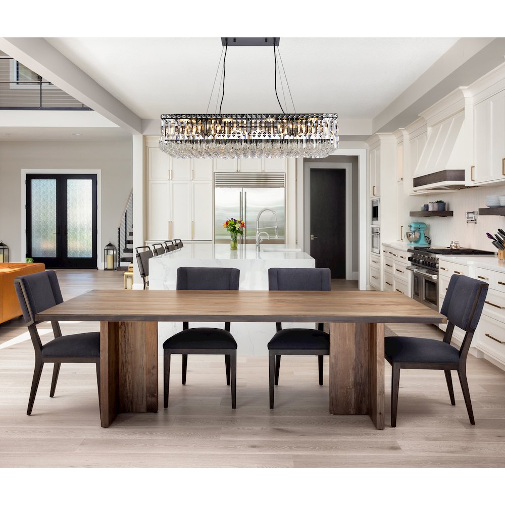 Maxime 36 Inch Black Chandelier. Picture 2