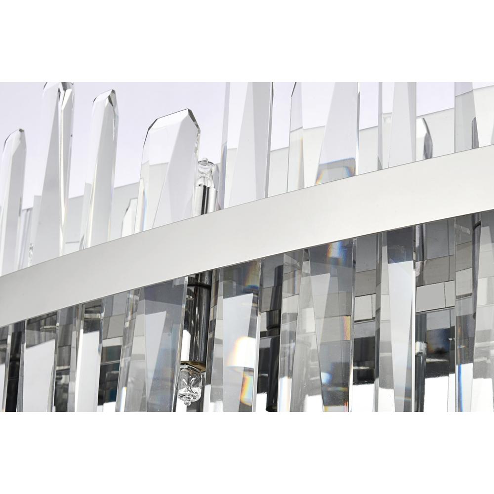 Serena 24 inch crystal bath sconce in chrome. Picture 3