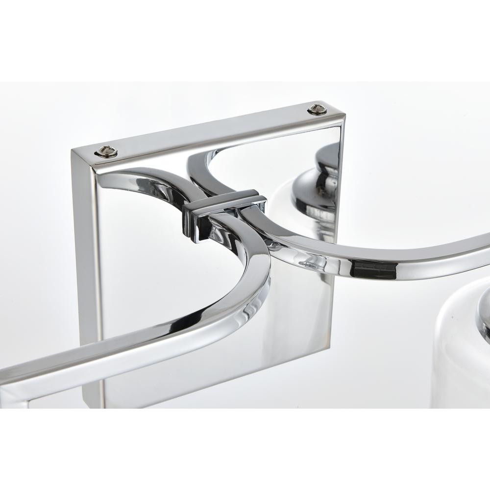 Ronnie 4 light Chrome and Clear Bath Sconce. Picture 5