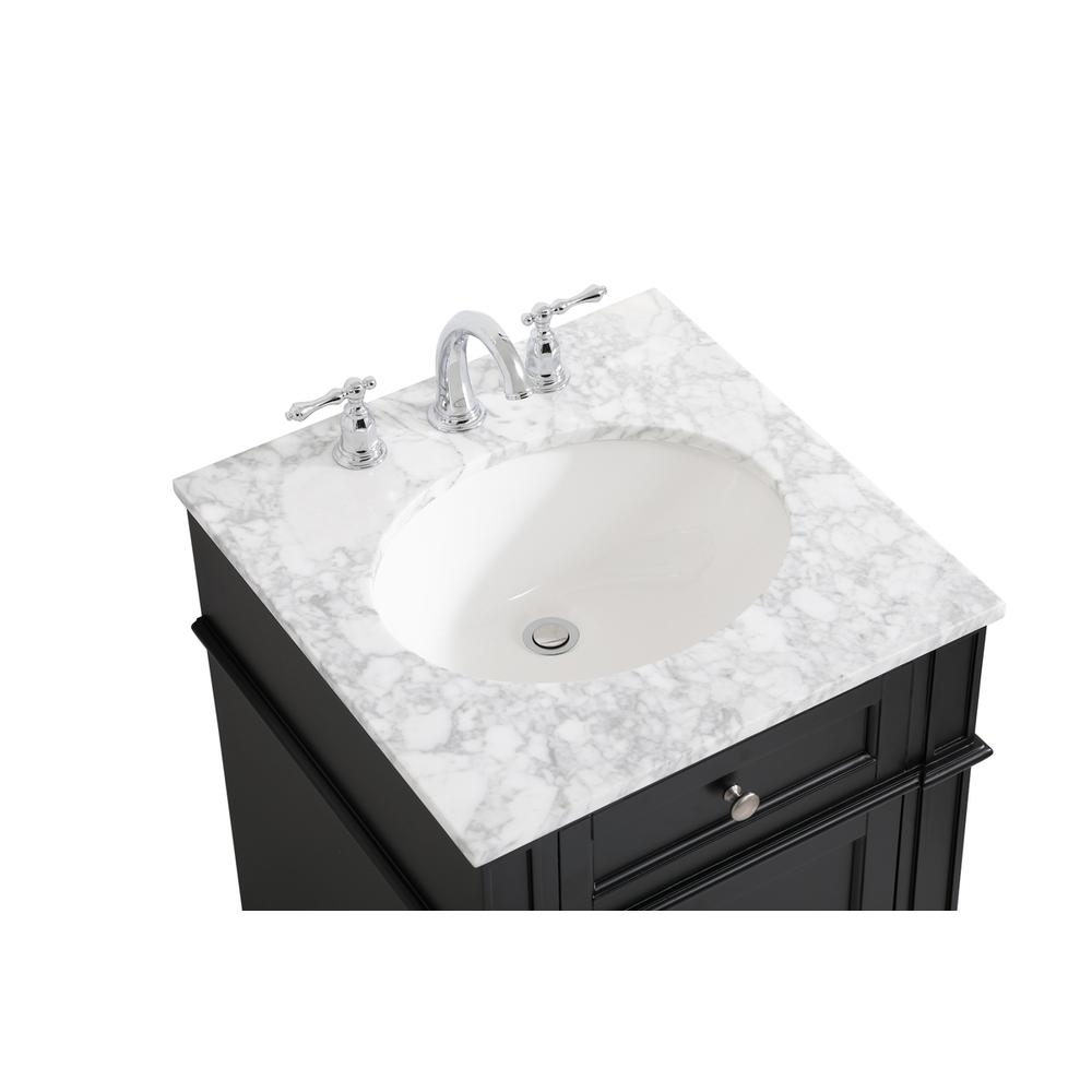 21 inch Single bathroom vanity in black. Picture 10