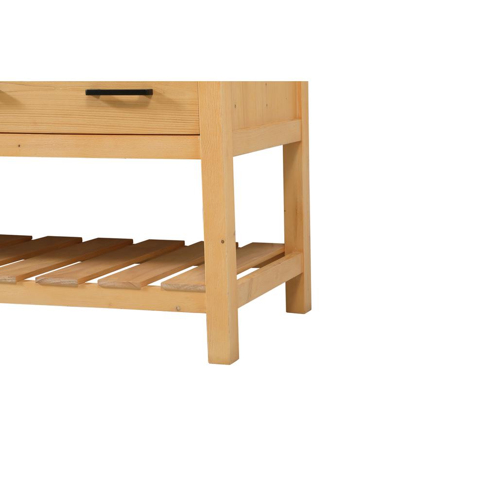 60 inch double bathroom vanity in natural wood. Picture 13
