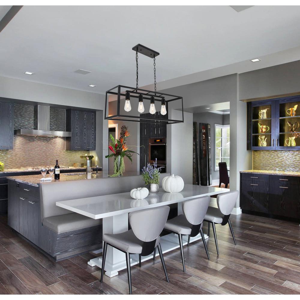 Resolute 4 light black Pendant. Picture 10