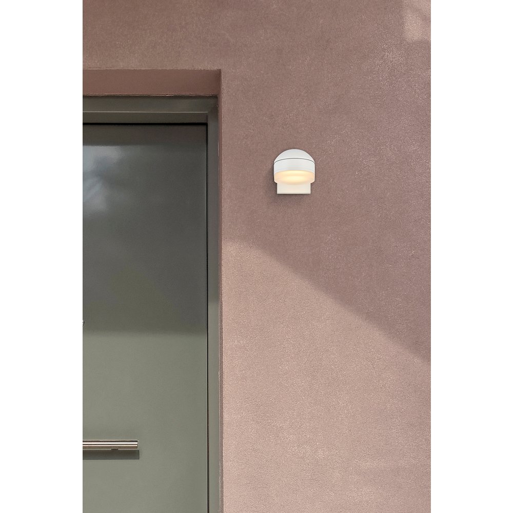 Raine Integrated Led Wall Sconce In White. Picture 6