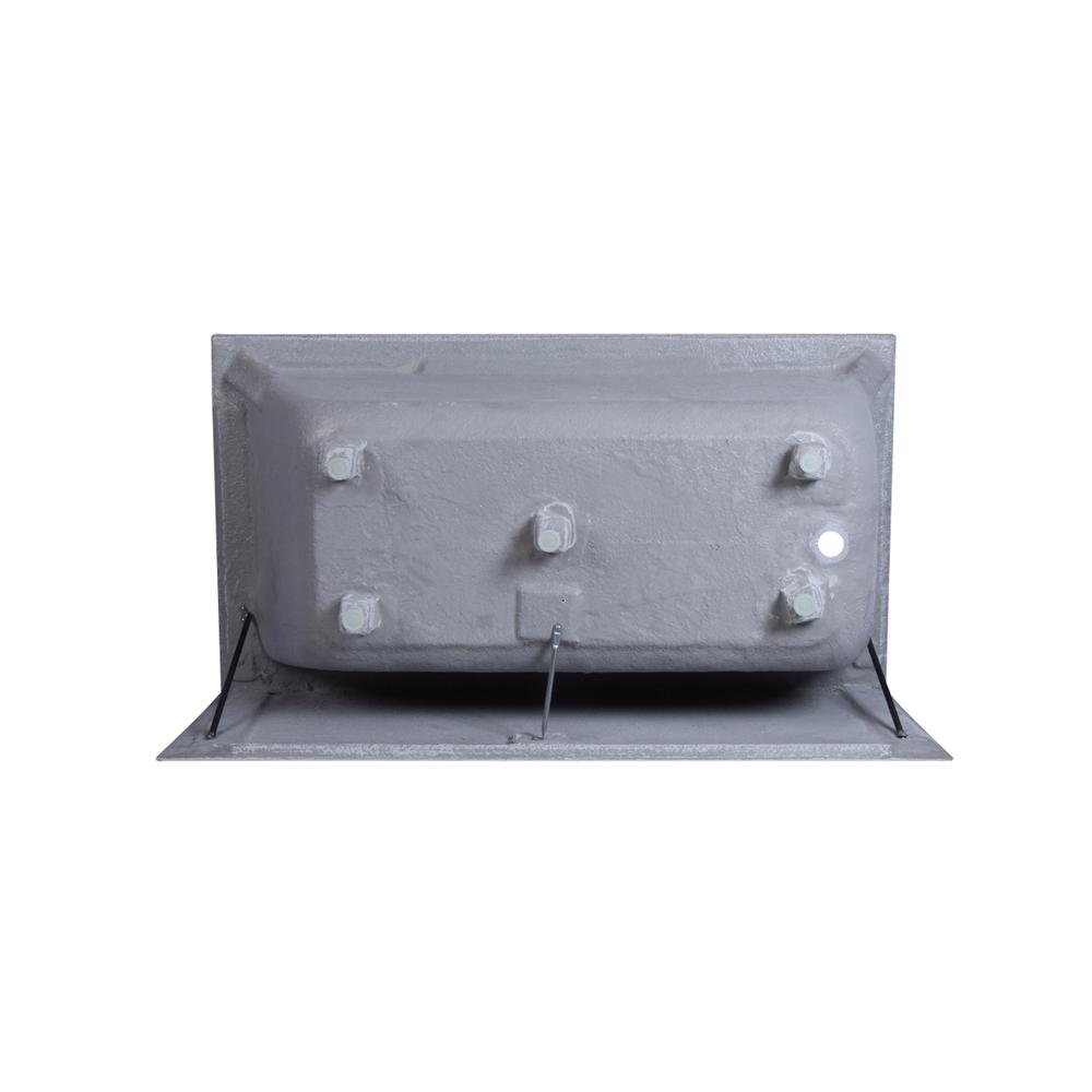Alcove soaking bathtub 32x60 inch left drain in glossy white. Picture 12