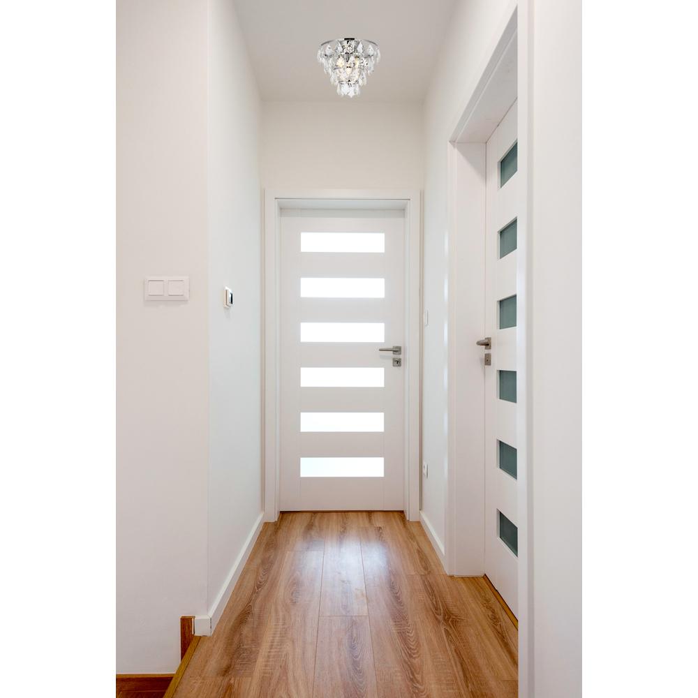 Ella 12 inch flush mount in chrome. Picture 7