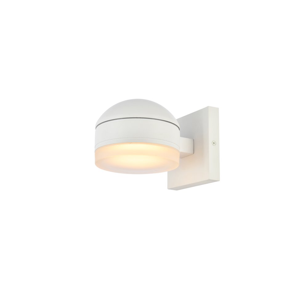 Raine Integrated Led Wall Sconce In White. Picture 2
