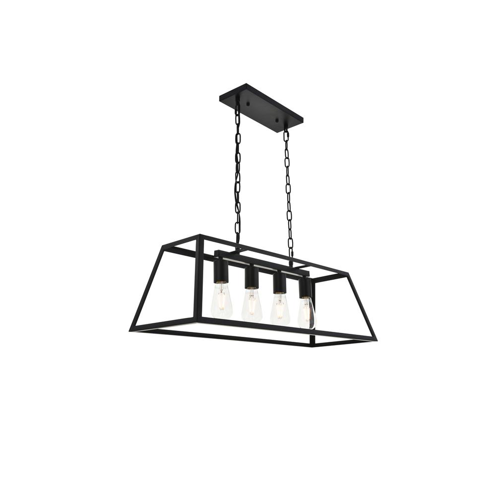 Resolute 4 light black Pendant. Picture 5