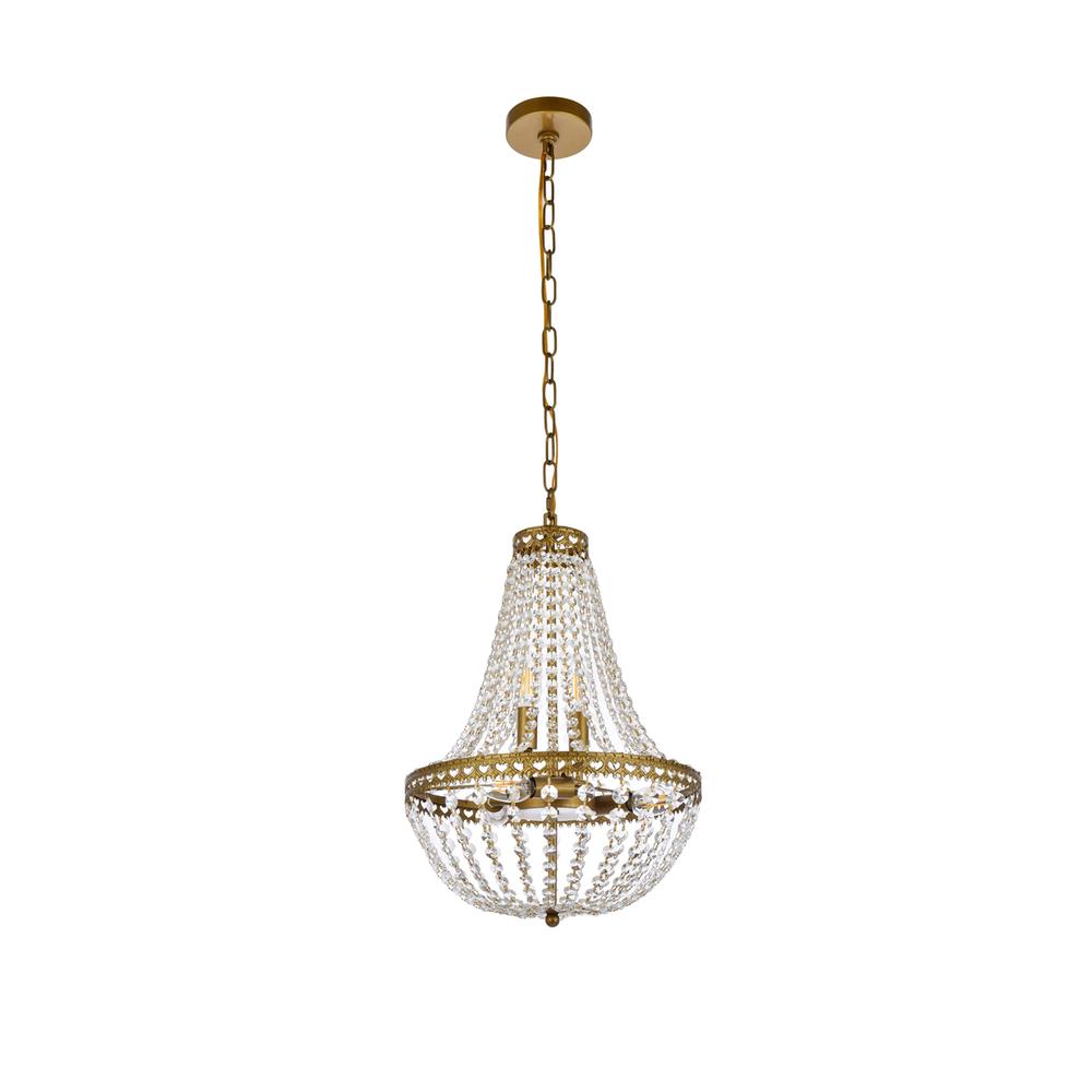 Valeria 14 inch pendant in brass. Picture 6