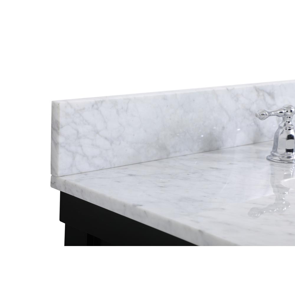 36 inch Single bathroom vanity in black with backsplash. Picture 11