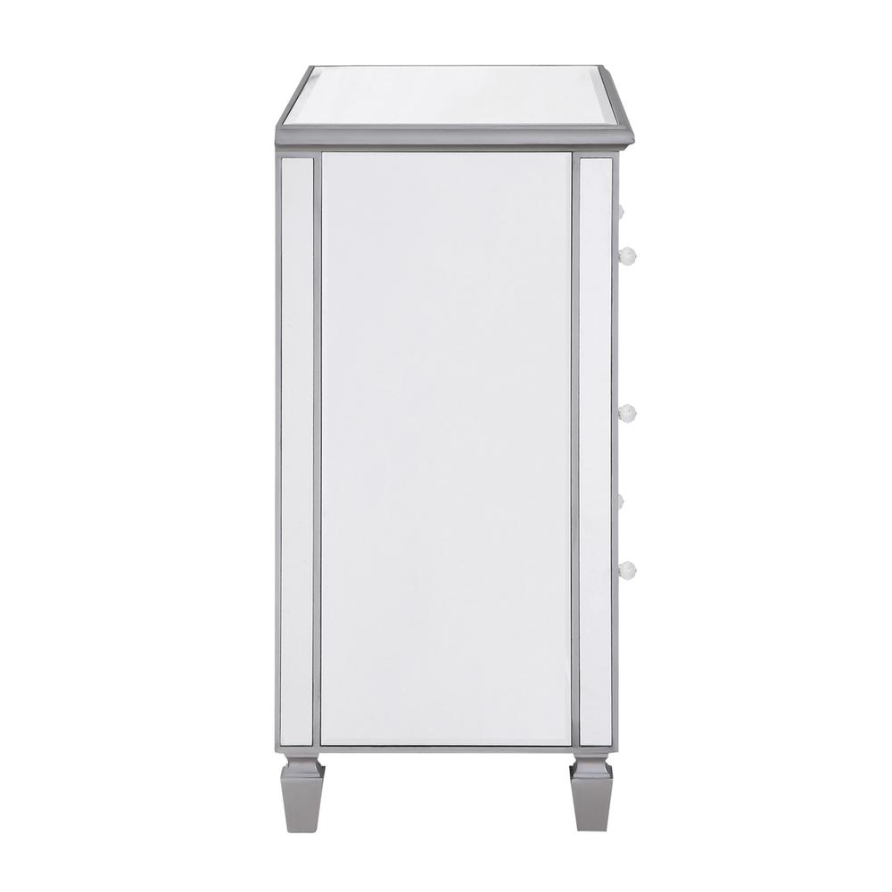 3 Drawer Bedside Cabinet 33 in.x 18 in.x 32 in. in silver paint. Picture 8