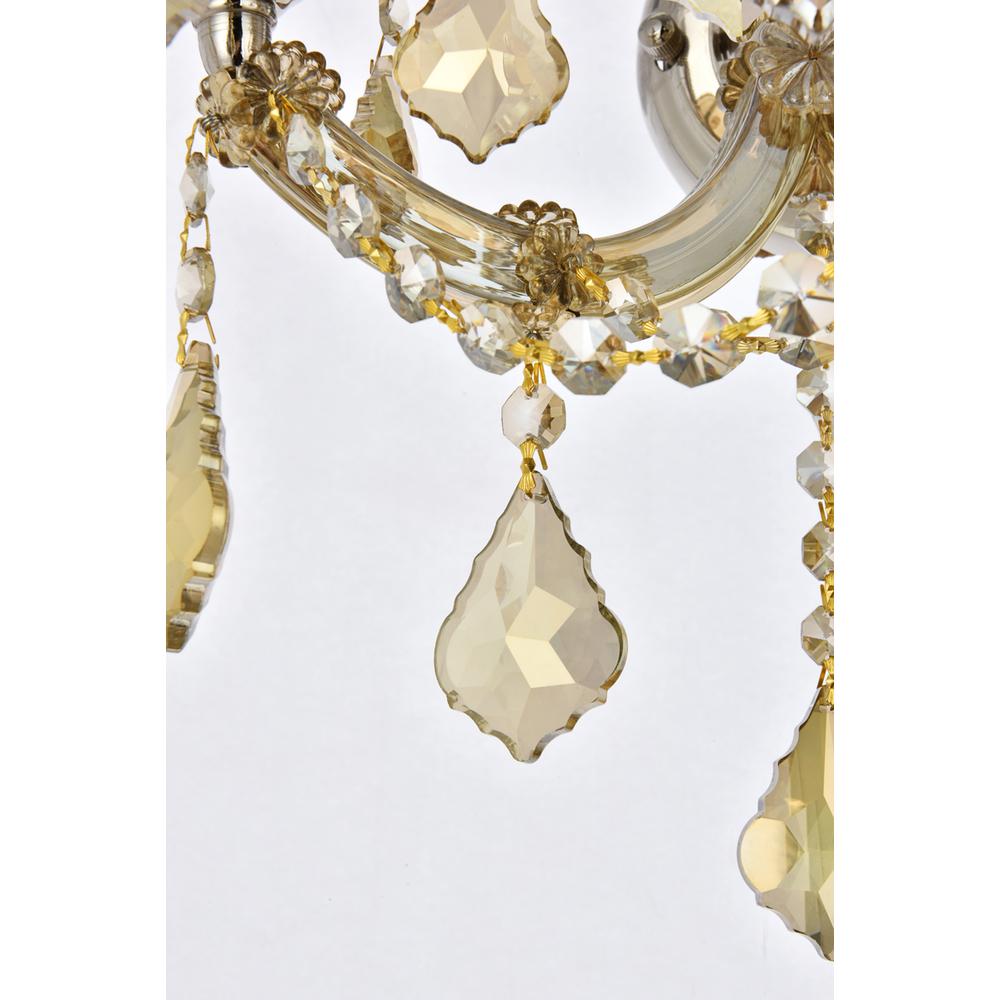 Maria Theresa 2 light Golden Teak Wall Sconce Golden Teak. Picture 5