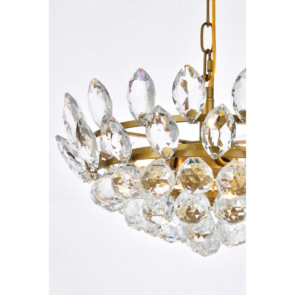 Emilia 16 inch pendant in brass. Picture 4