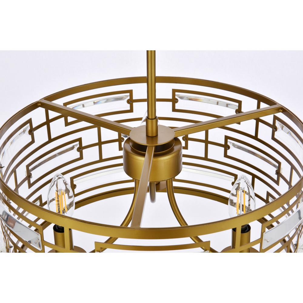 Kennedy 16.5 inch pendant in brass. Picture 5