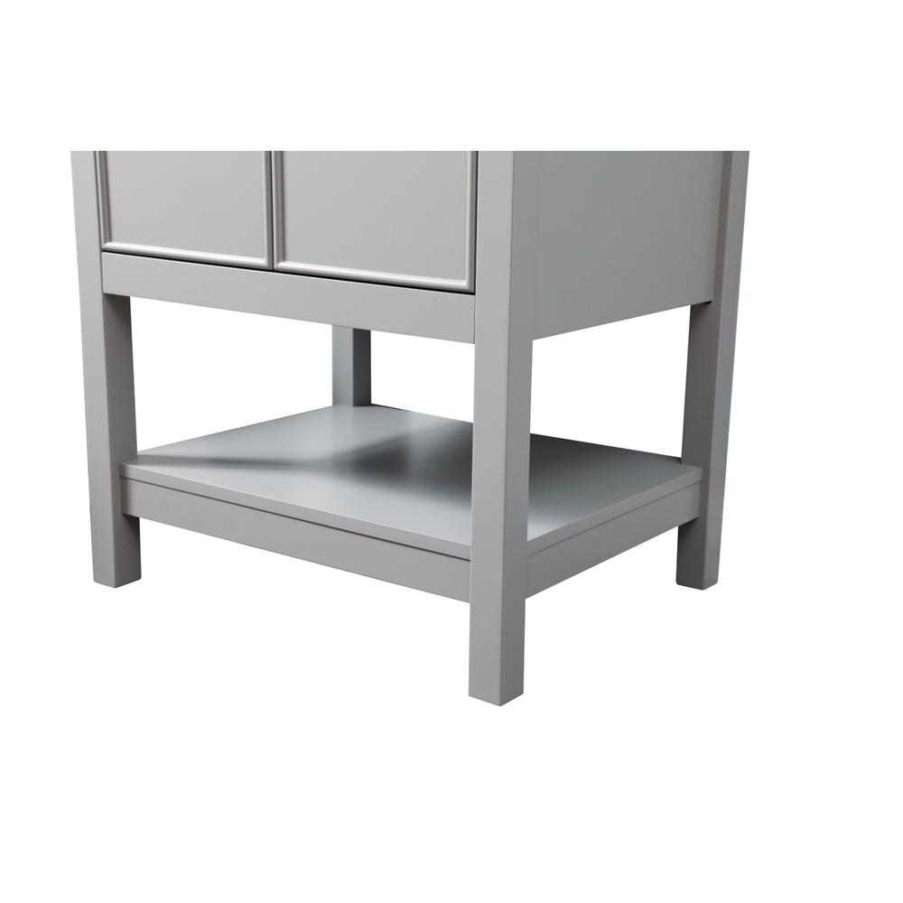 24 Inch SIngle Bathroom Vanity In Grey. Picture 13