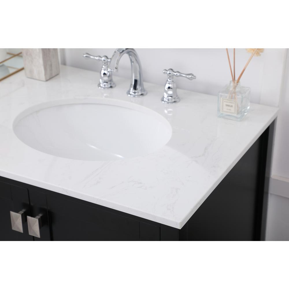 72 inch Double Bathroom Vanity in Black. Picture 5