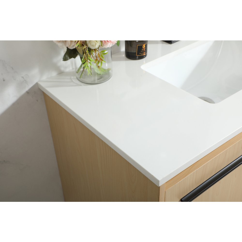 36 Inch Single Bathroom Vanity In Maple. Picture 6