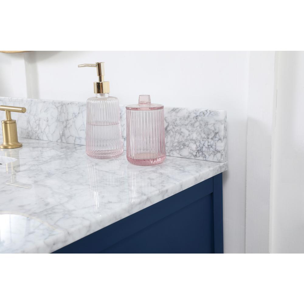 48 inch Single bathroom vanity in blue. Picture 5