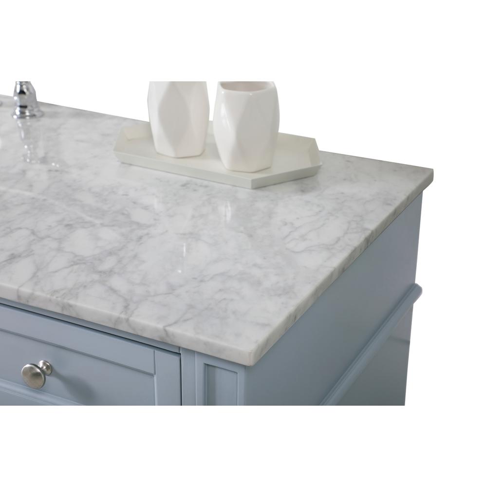 60 inch Single bathroom vanity in grey. Picture 5