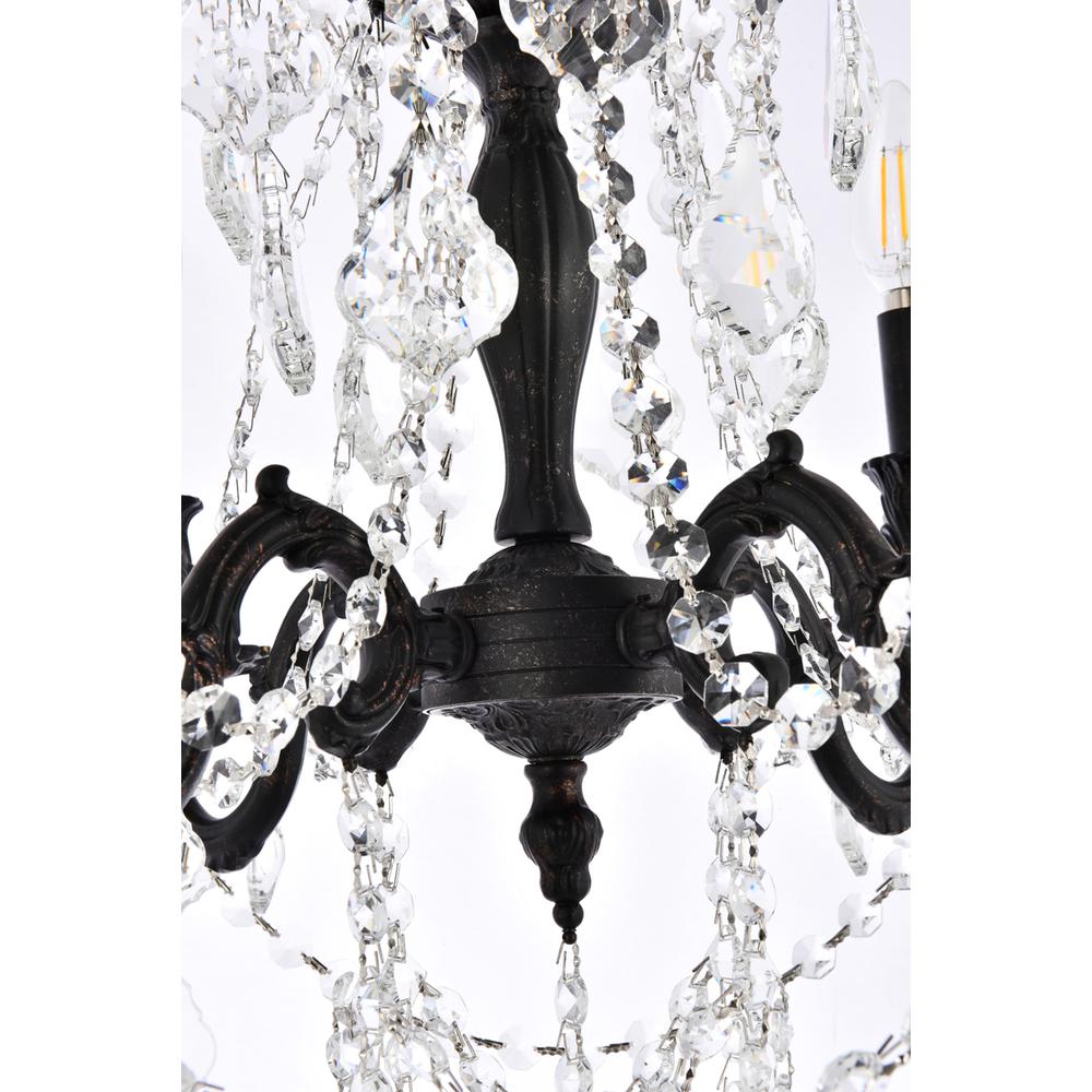 Rosalia 4 light Dark Bronze Pendant Clear Royal Cut Crystal. Picture 5