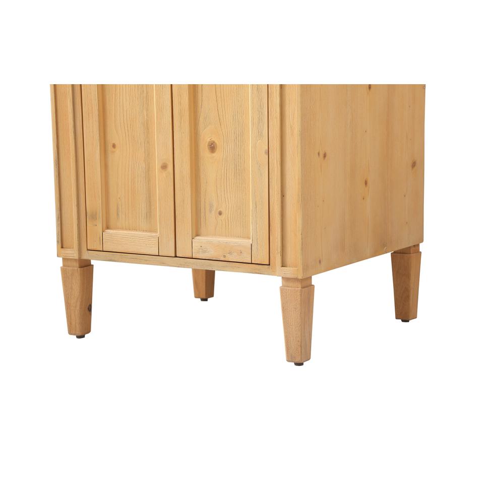 24 inch Single bathroom vanity in natural wood. Picture 13