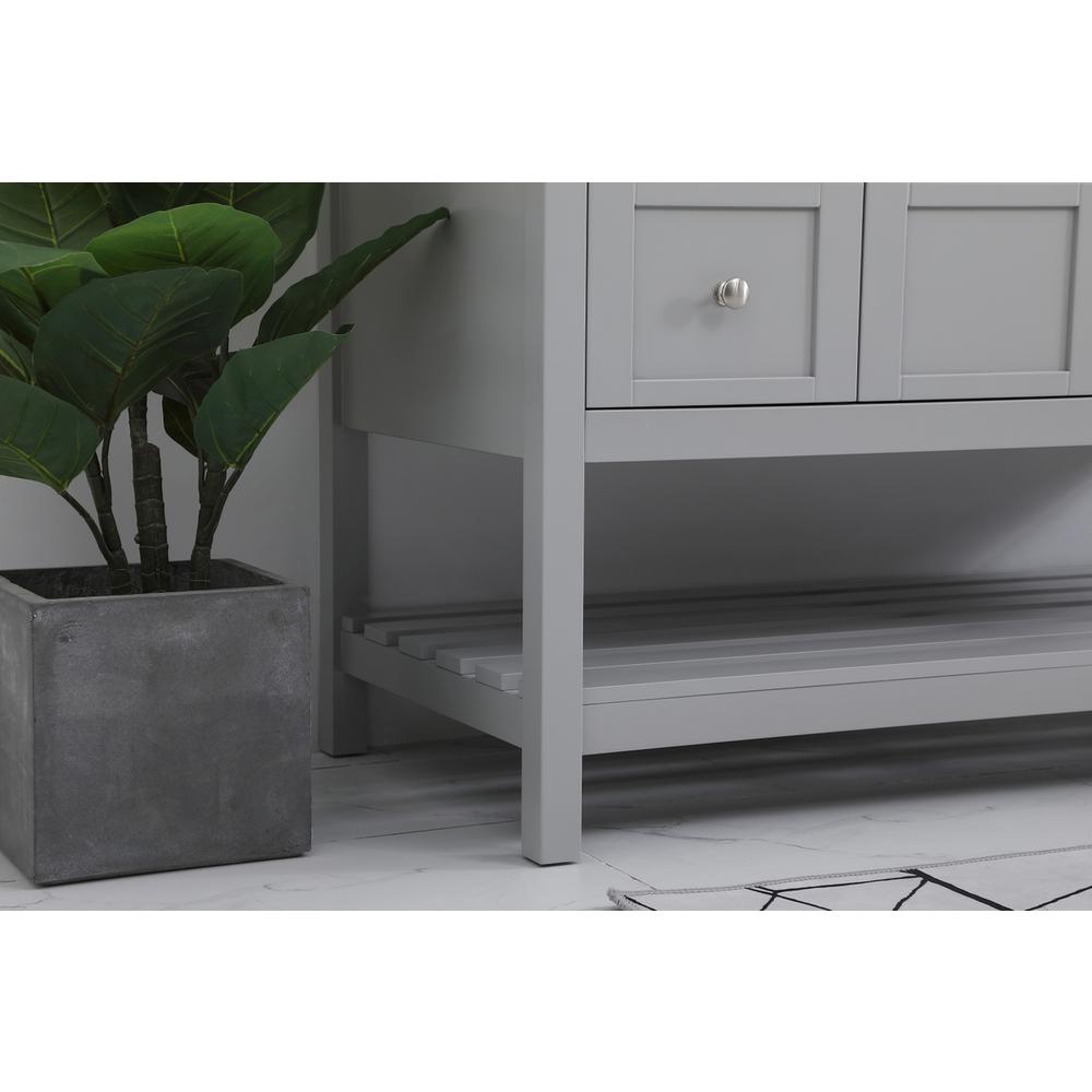 48 inch Single Bathroom Vanity in Gray with Backsplash. Picture 6