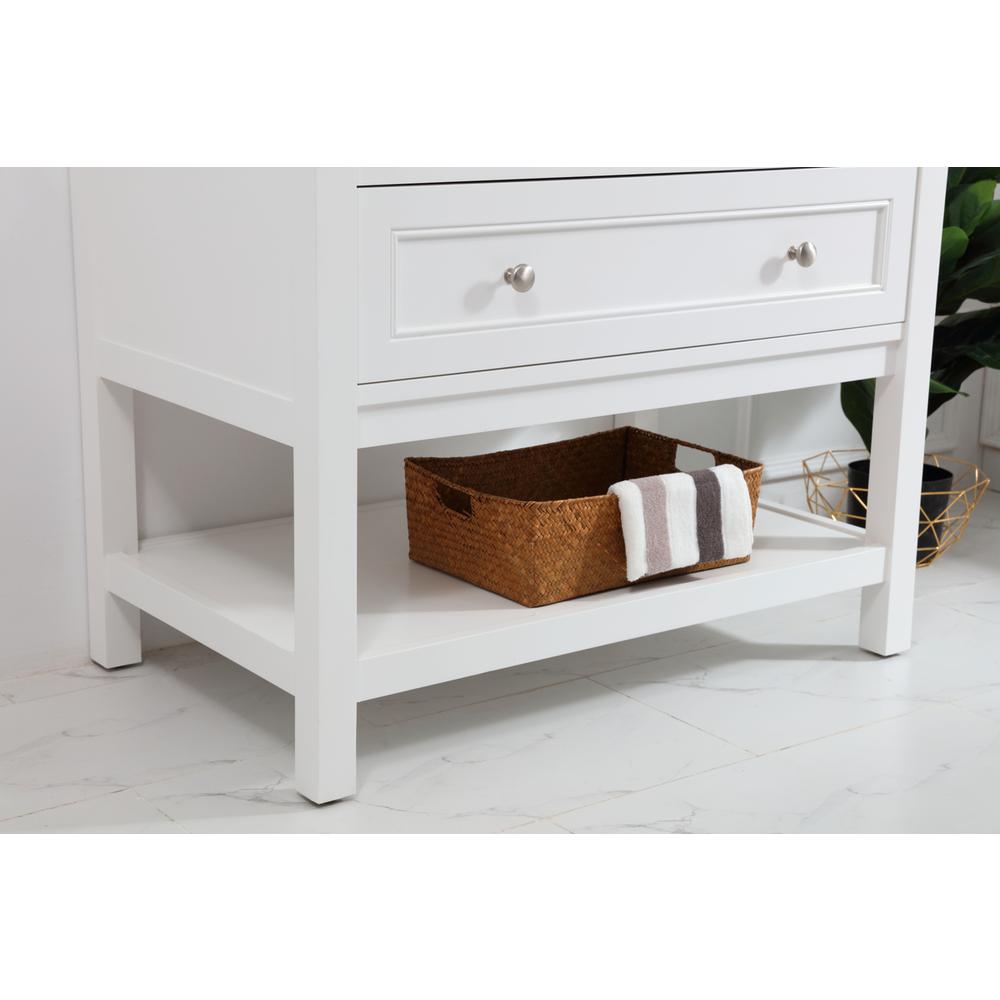 36 in. Single bathroom vanity set in White. Picture 5