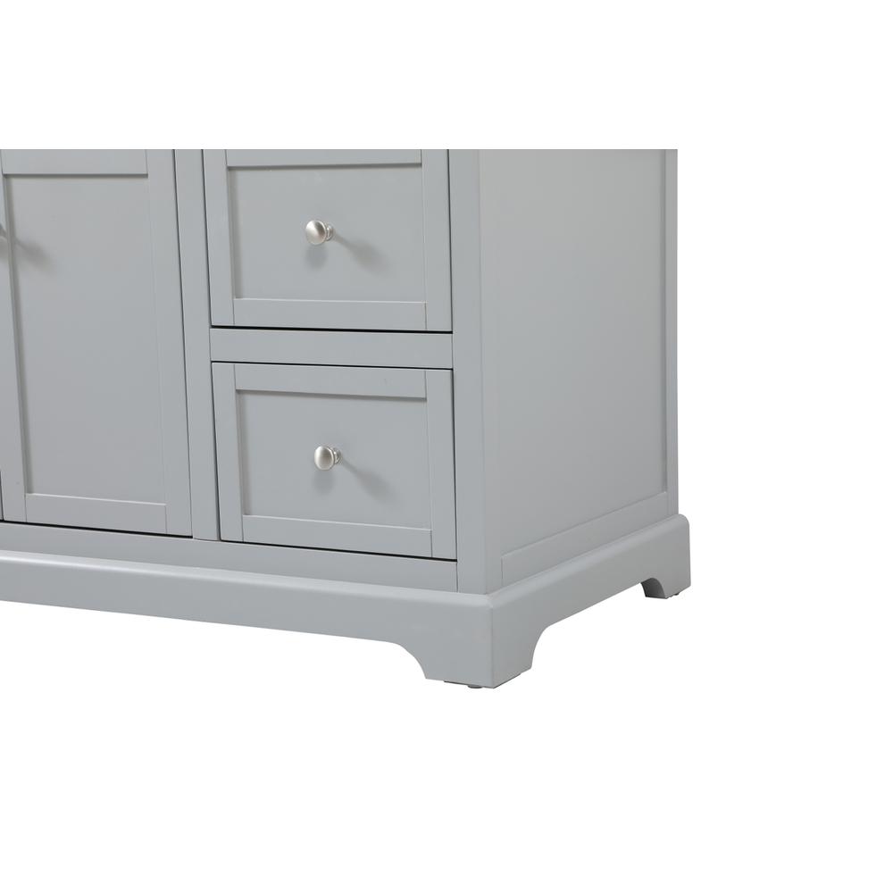 42 inch Single bathroom vanity in grey with backsplash. Picture 13
