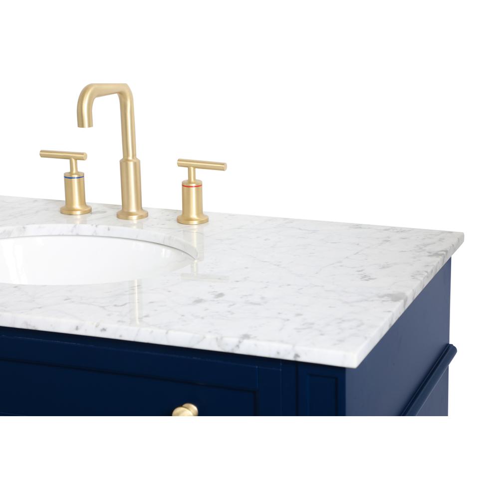 40 inch Single bathroom vanity in blue. Picture 10