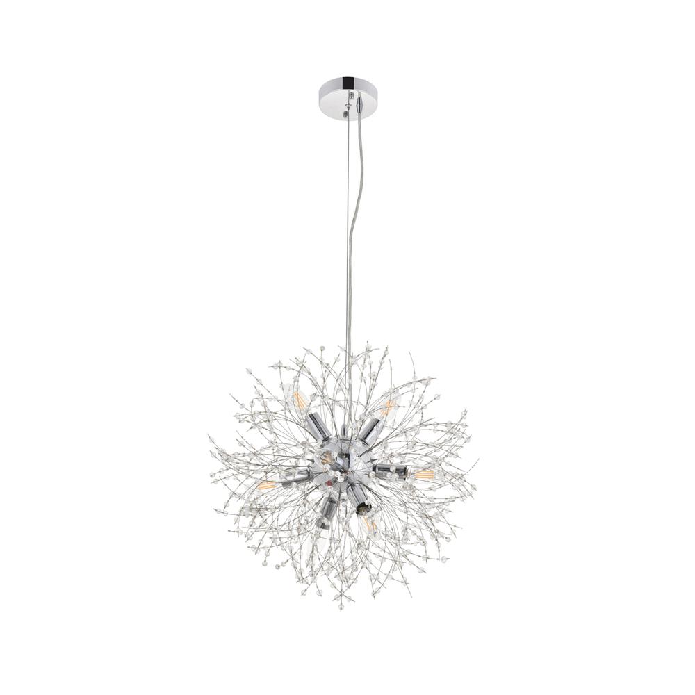 Flores 8 light Chrome Pendant. Picture 1