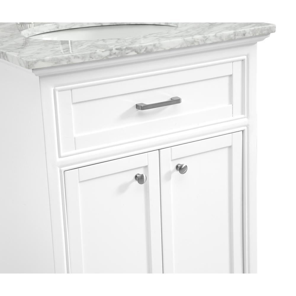 24 In. Single Bathroom Vanity Set In White. Picture 6