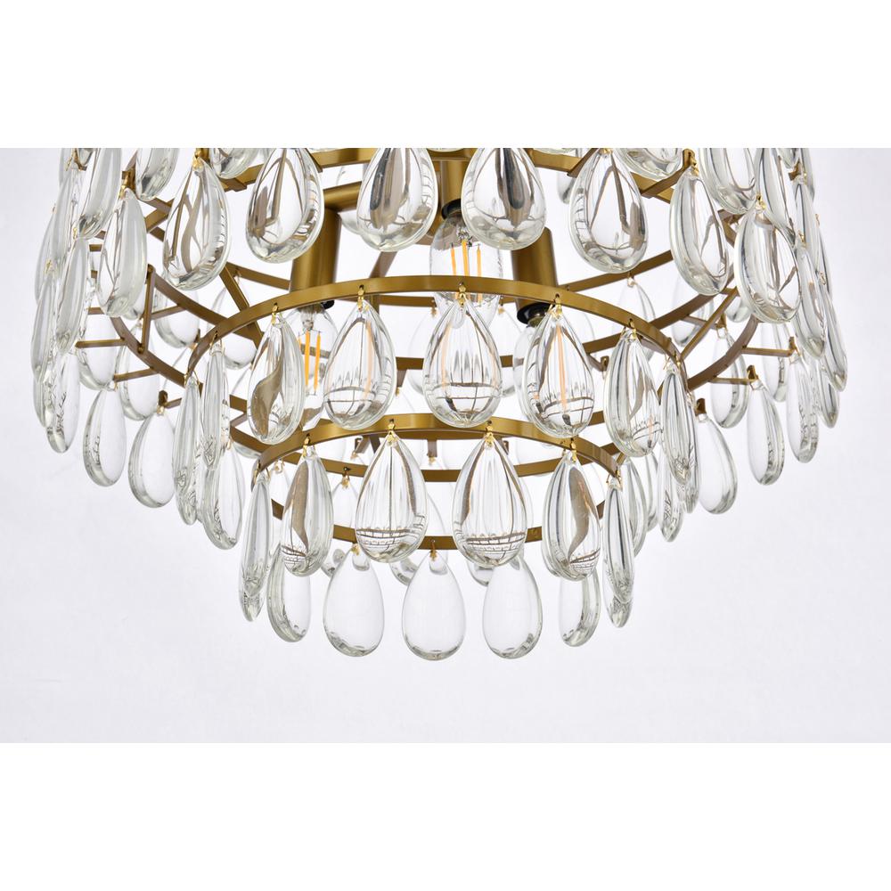 Mila 16 inch pendant in brass. Picture 3