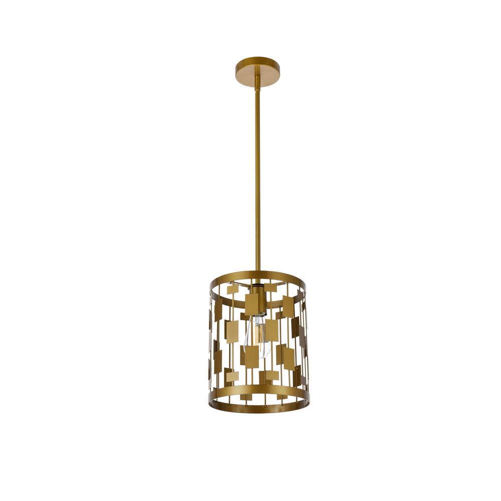 Levante 1 light pendant in brass. Picture 6