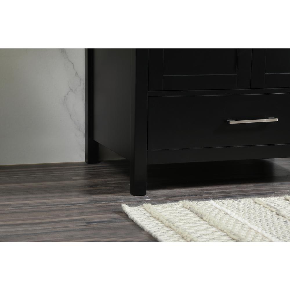 30 inch Single bathroom vanity in black with backsplash. Picture 6