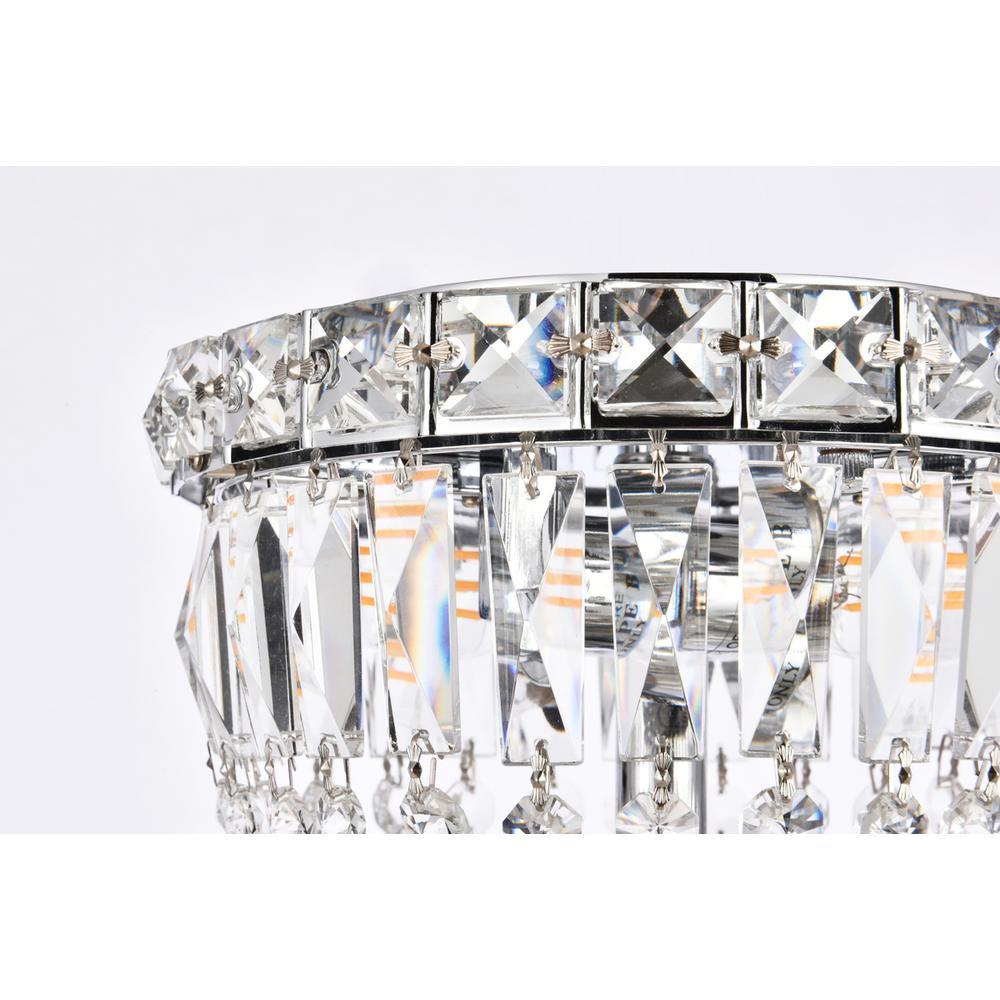 Tranquil 2 light Chrome Flush Mount Clear Royal Cut Crystal. Picture 4