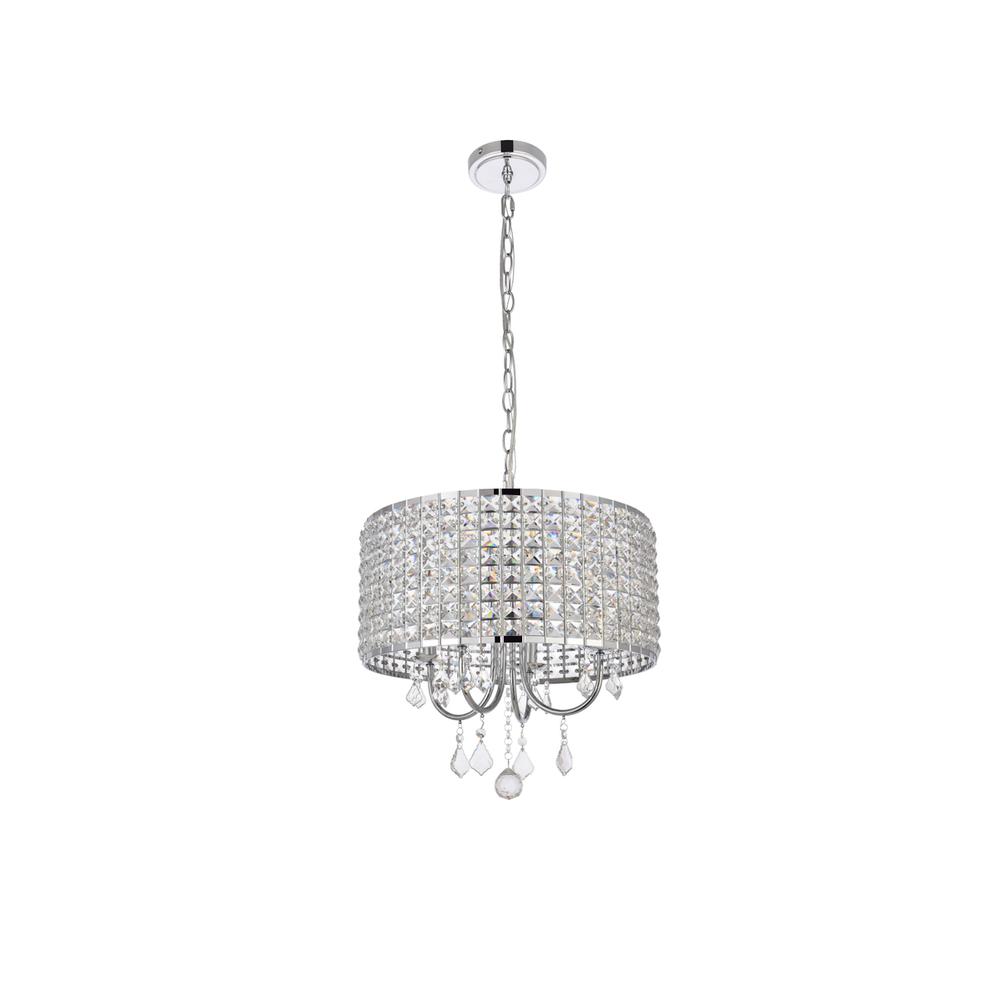 Elise 17 inch pendant in chrome. Picture 7