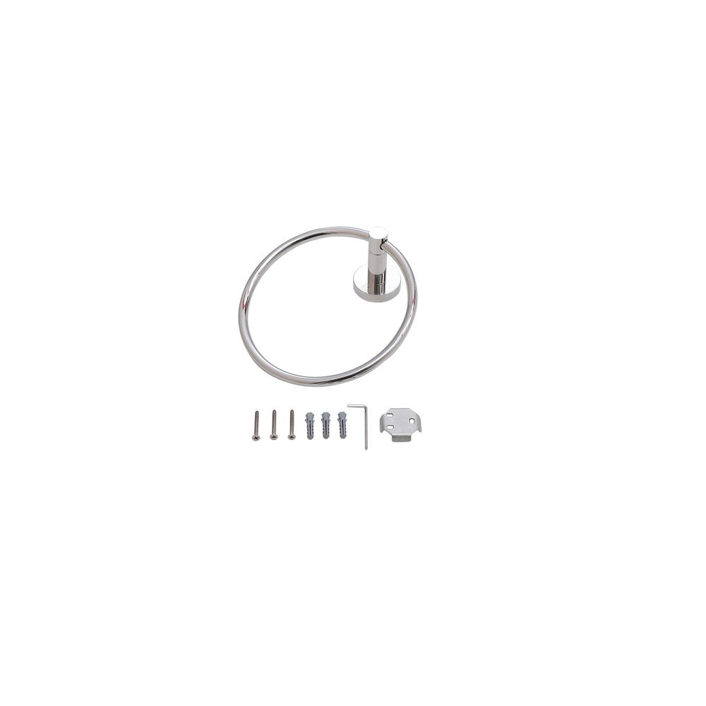 Freya 4-Piece Bathroom Hardware Set in Chrome. Picture 10