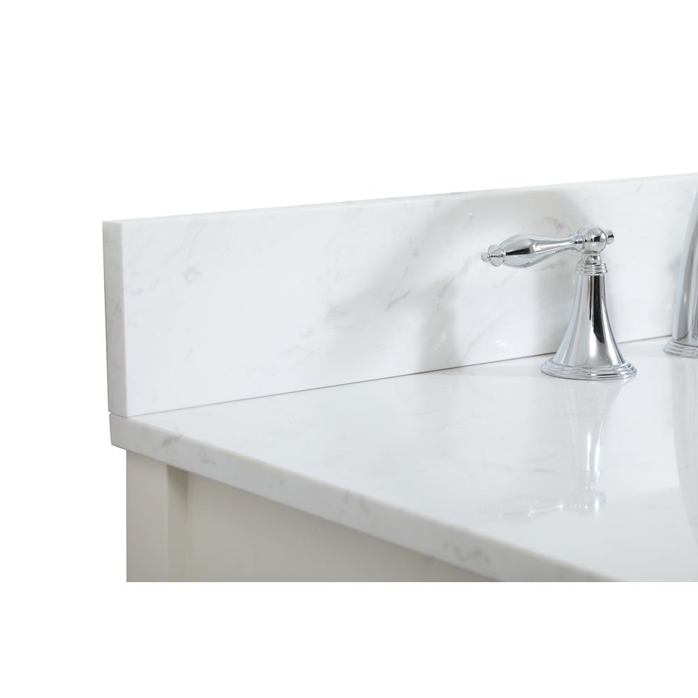 30 inch Single bathroom vanity in white with backsplash. Picture 11