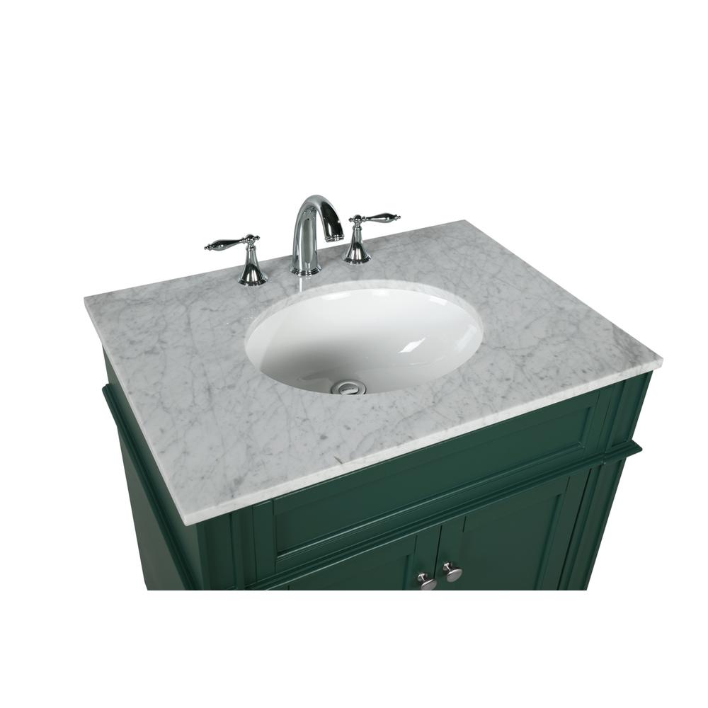 30 inch Single bathroom vanity in green. Picture 10